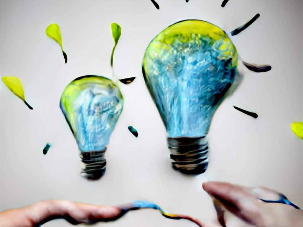 AI-generated image with the prompt: “creative ideas in another world”