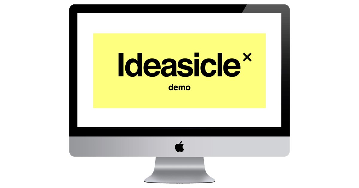 Click to schedule a demo of the Ideasicle X platform.